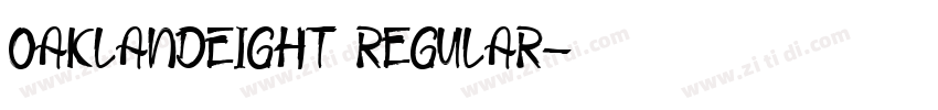 OaklandEight Regular字体转换
